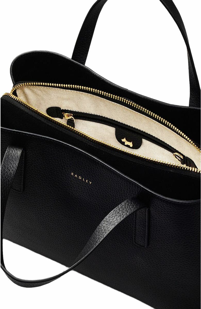 Radley Dukes Place Medium Ziptop Satchel Bag, Alternate, color, Black