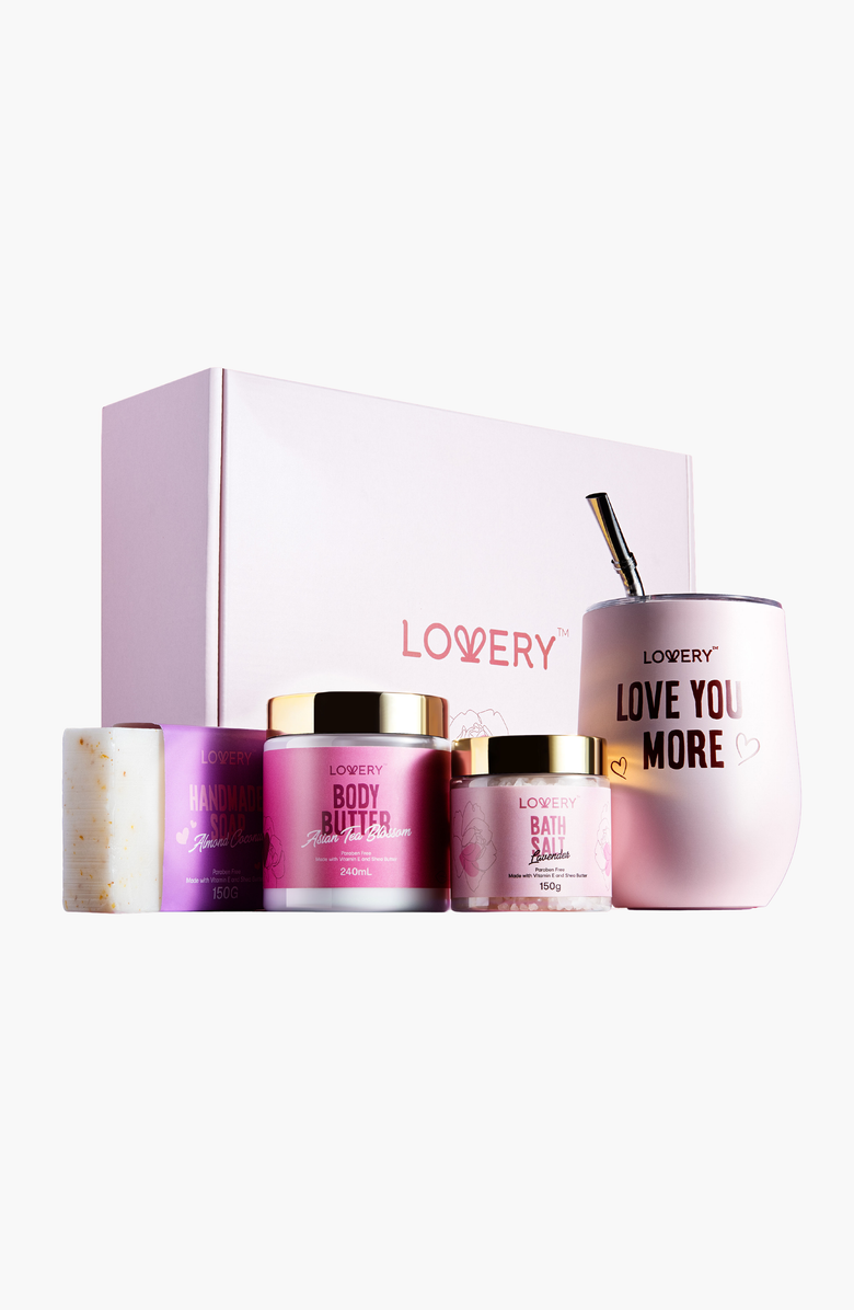 Lovery Mom To Be Self Care Gift Relaxing Pregnancy Kit 8 Piece, Main, color, Light Pink