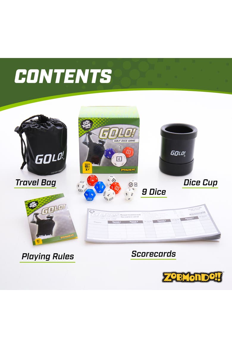 GoLo Golf Dice Game, Alternate, color, Multicolored