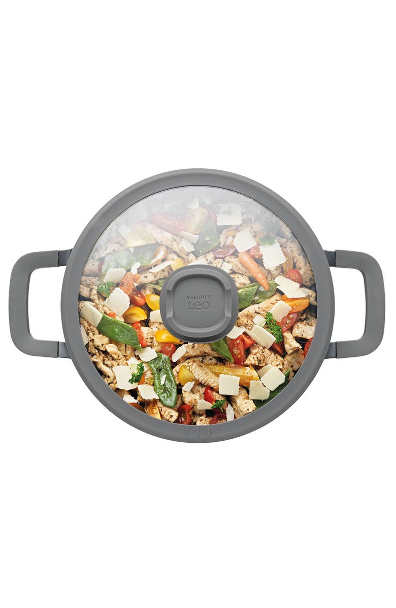 BergHOFF Leo Stone+ Stockpot, Alternate, color, Black