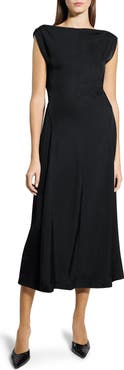 Theory Boat Neck Midi Dress