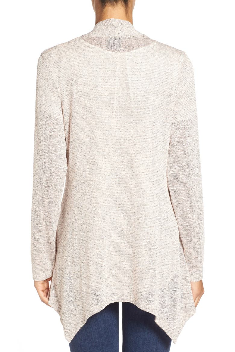 Handkerchief Hem Cardigan, Alternate, color, PINK SMOKE