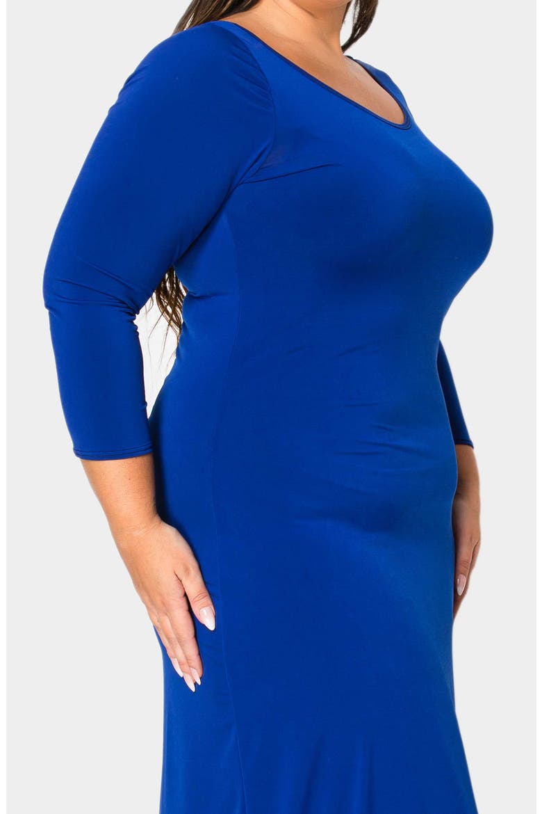Ashe Long Sleeve Maxi Dress, Alternate, color, ROYAL