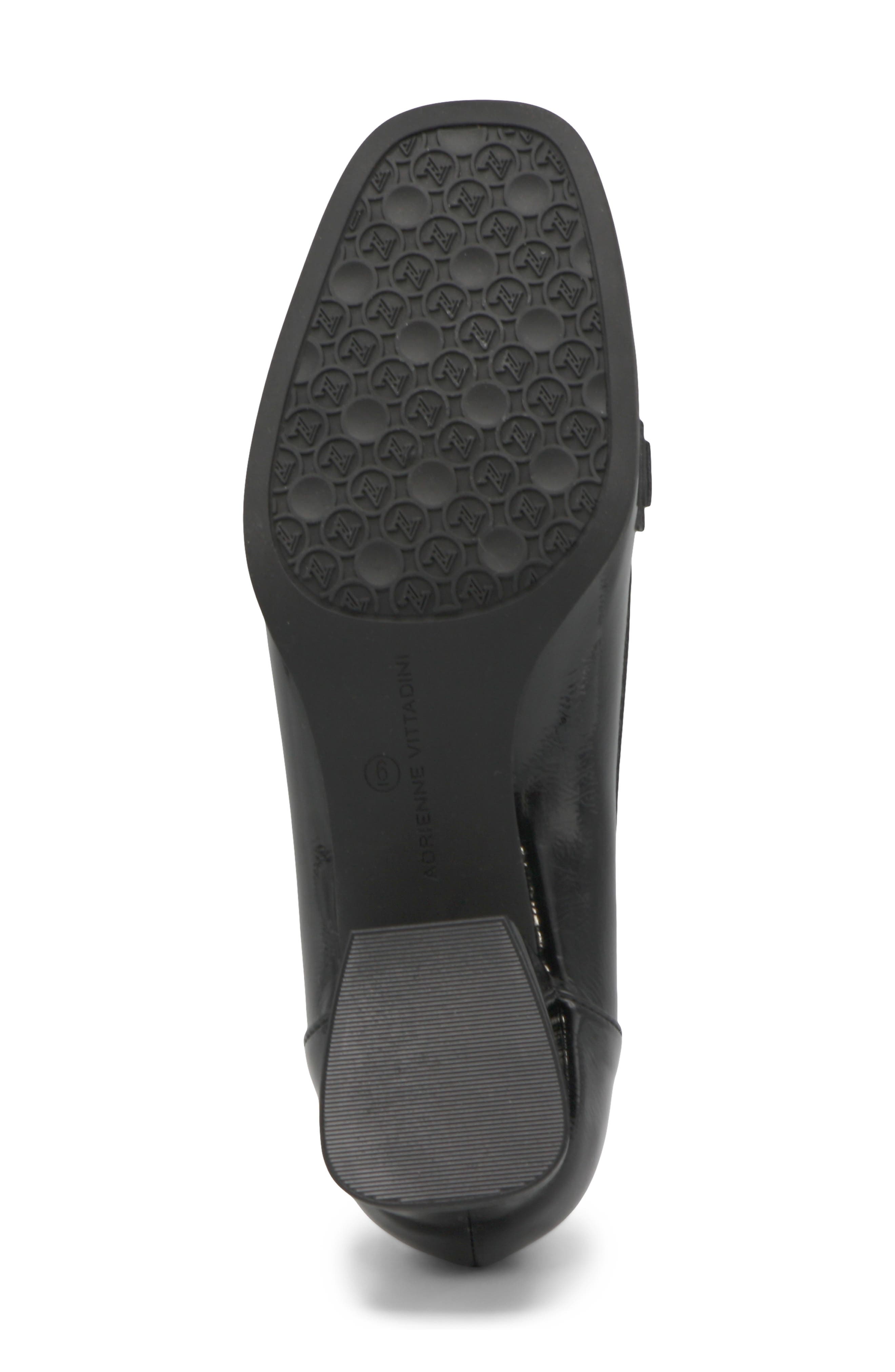 Adrienne Vittadini Breeze Chain Loafer Pump, Alternate, color, Black Pat