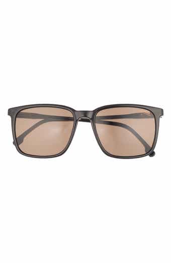 Carrera Eyewear 55mm Polarized Rectangle Sunglasses