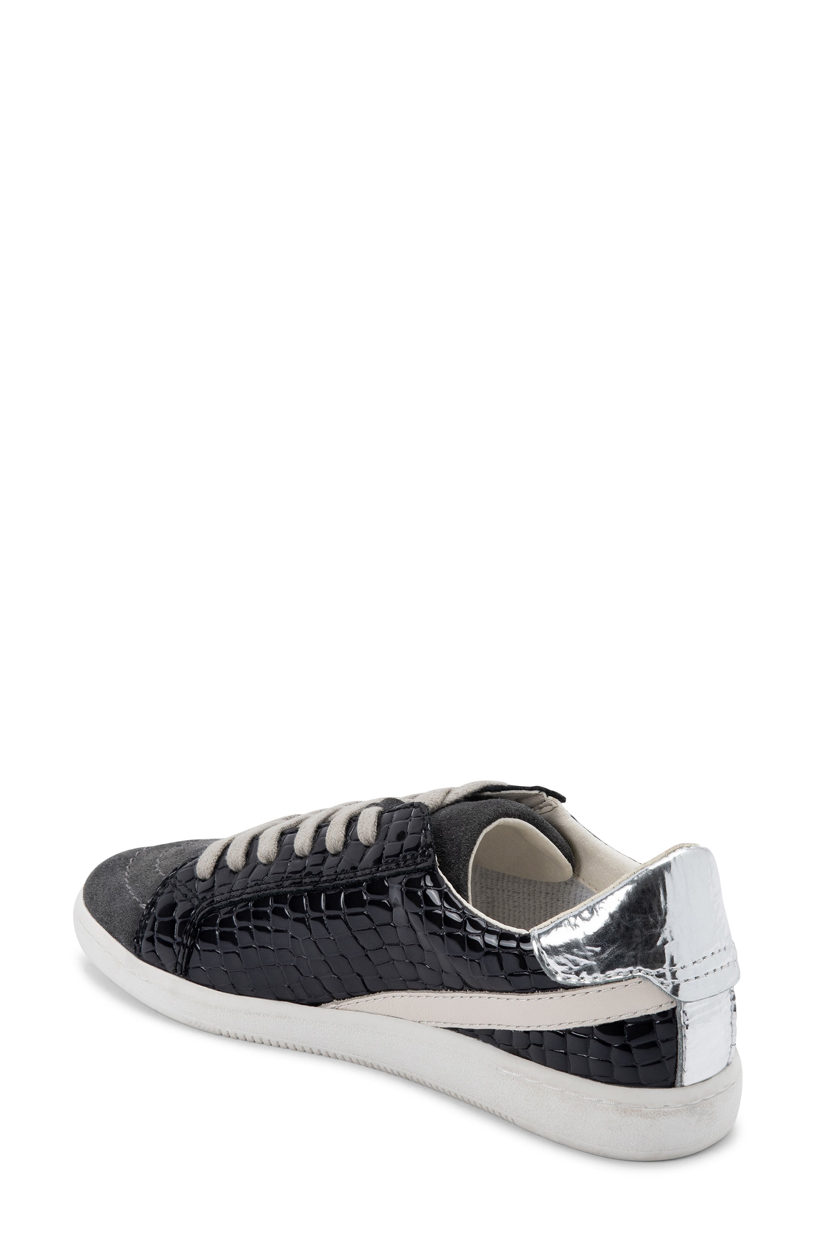 Nino Genuine Calf Hair Sneaker, Alternate, color, PATENT CROCODILE LEATHER