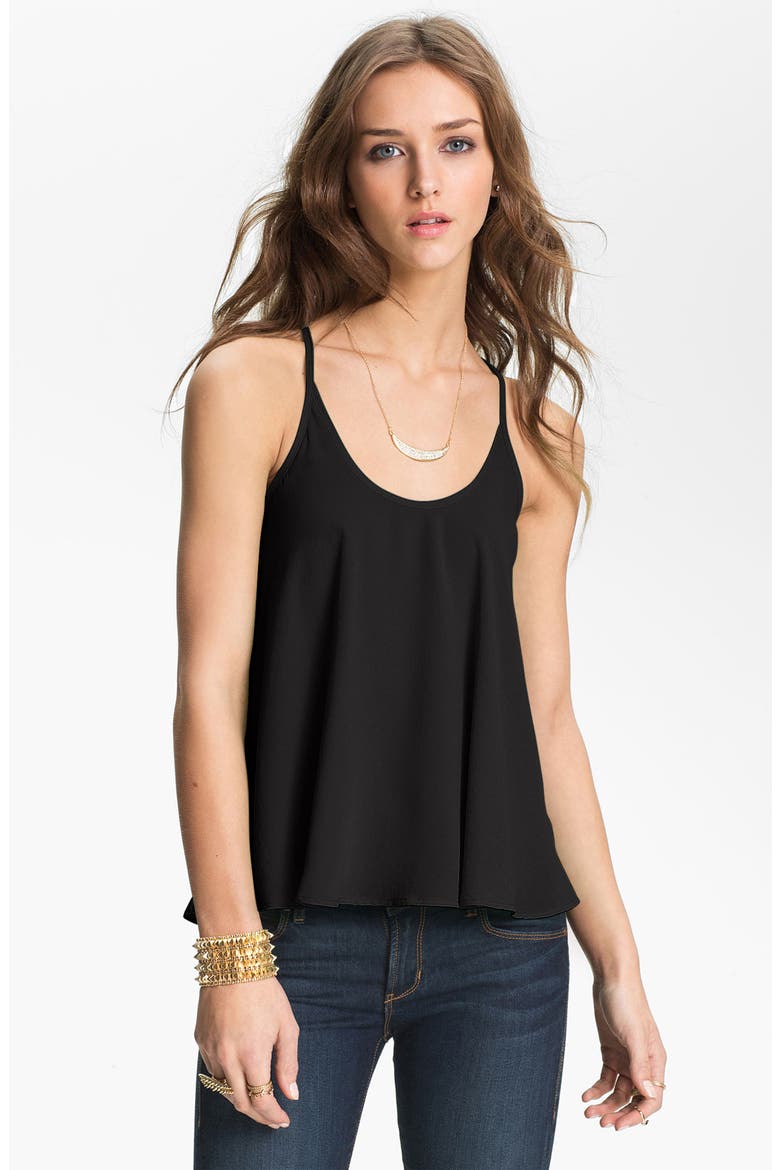 Flowy Racerback Camisole, Main, color, BLACK