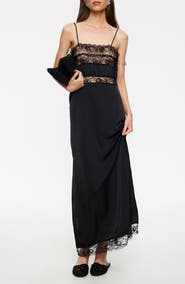LIONESS She Lace Detail Maxi Dress