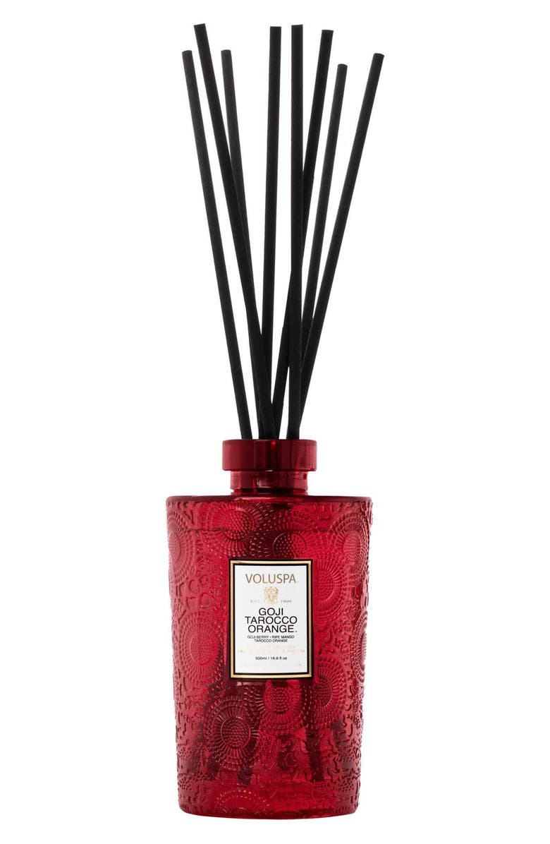 Voluspa Goji Tarocco Orange Luxe Reed Diffuser, Main, color, Goji Tobacco