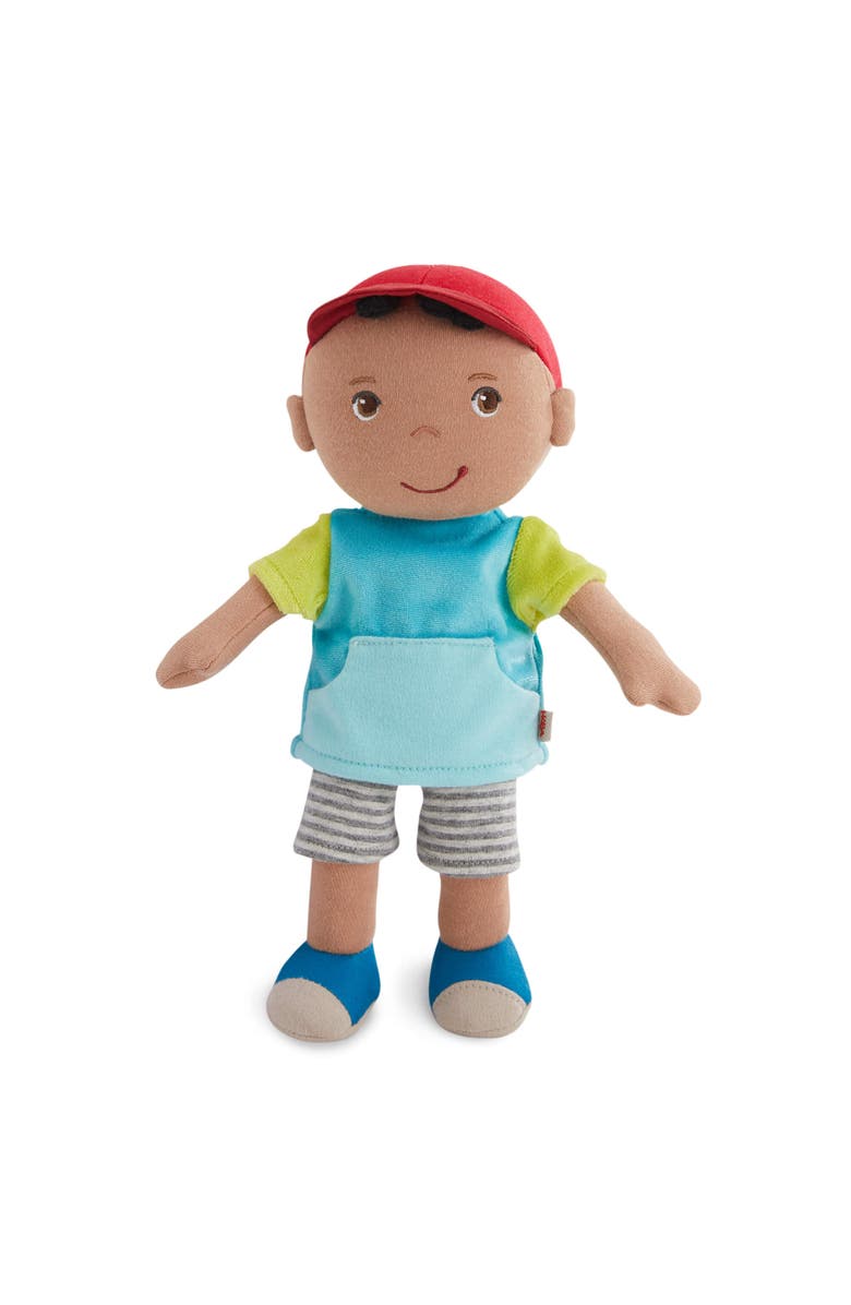 HABA Snug Up Gabriel - 10" Machine Washable Soft Doll, Main, color, Multi