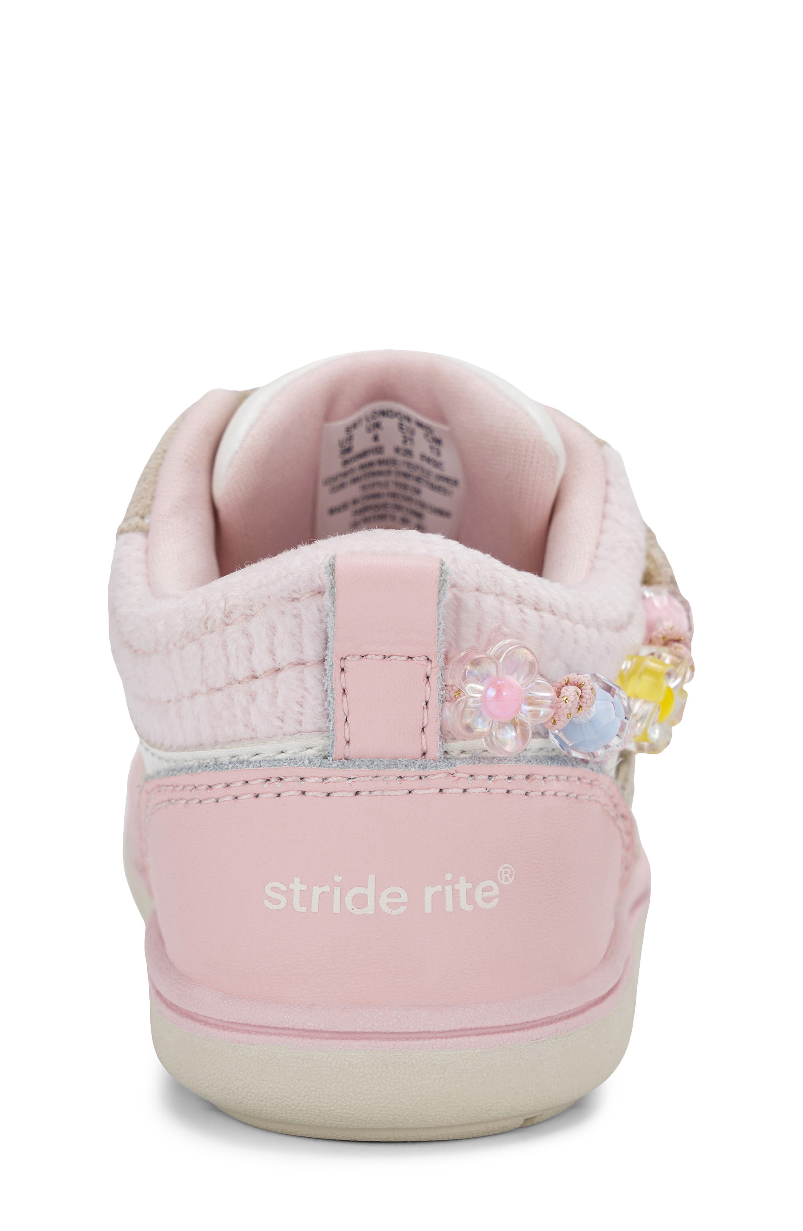 Kids' London Mid Sneaker, Alternate, color, WHITE/ PINK