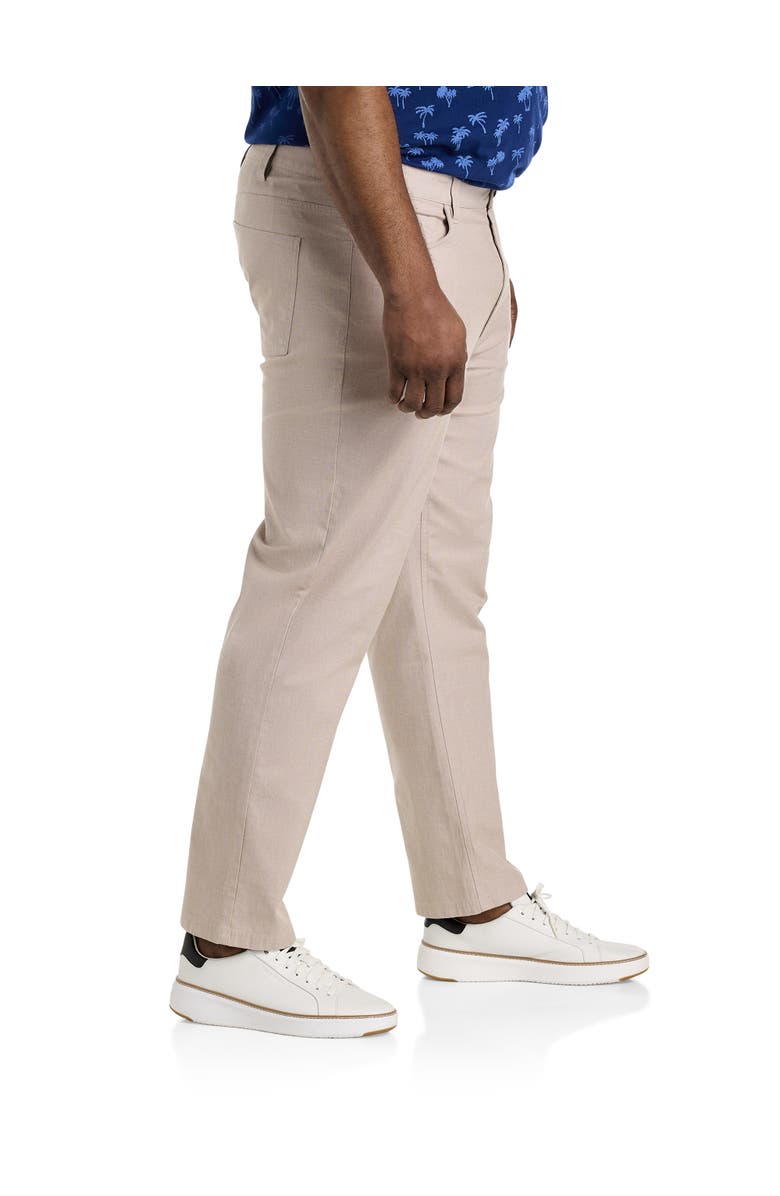 Oak Hill by DXL Straight-Fit Chambray 5-Pocket Pants, Alternate, color, 