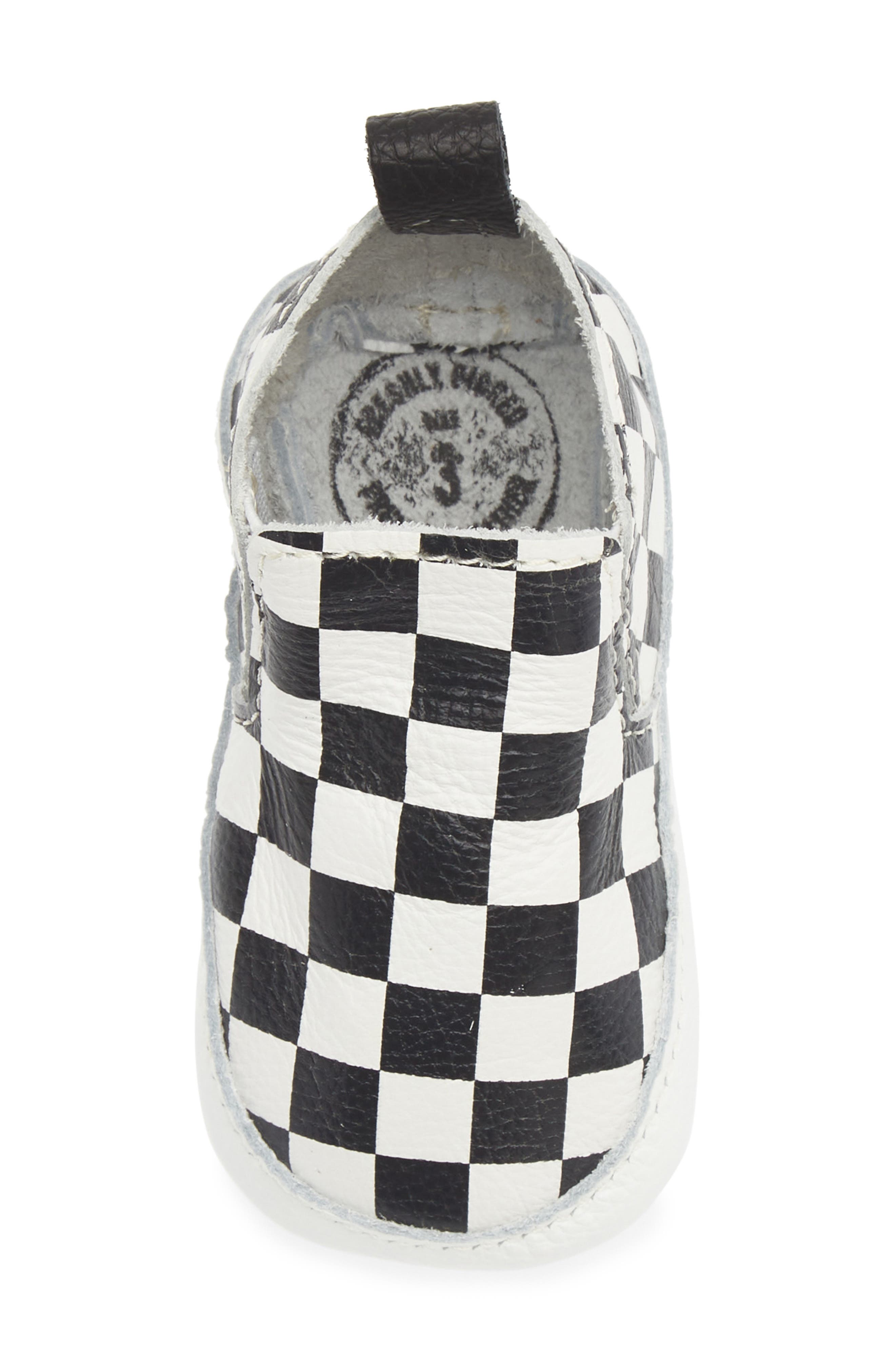 Kids' Leather Slip-On, Alternate, color, EBONY CHECK