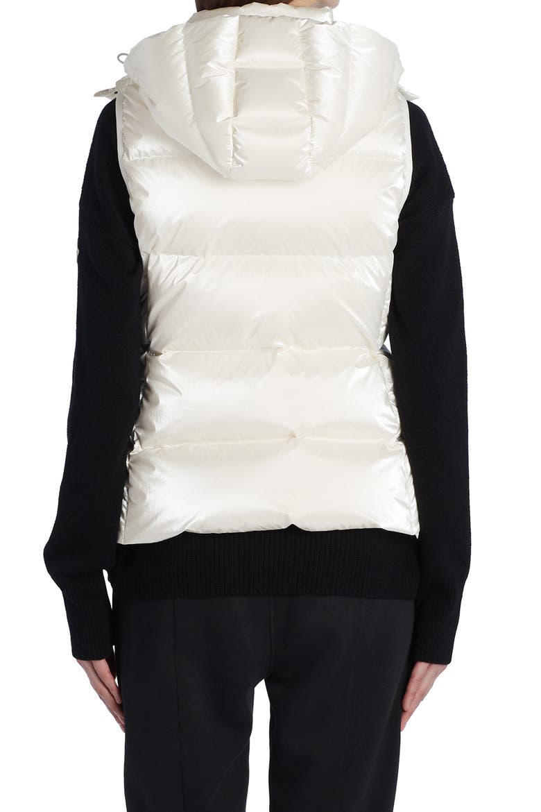 Diotis Hooded Down Puffer Vest, Alternate, color, NATURAL