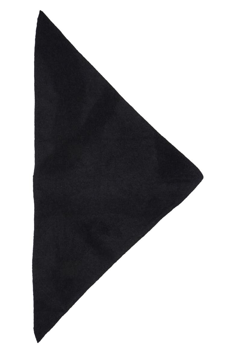 Emma Baby Alpaca Blend Triangle Scarf, Alternate, color, BLACK