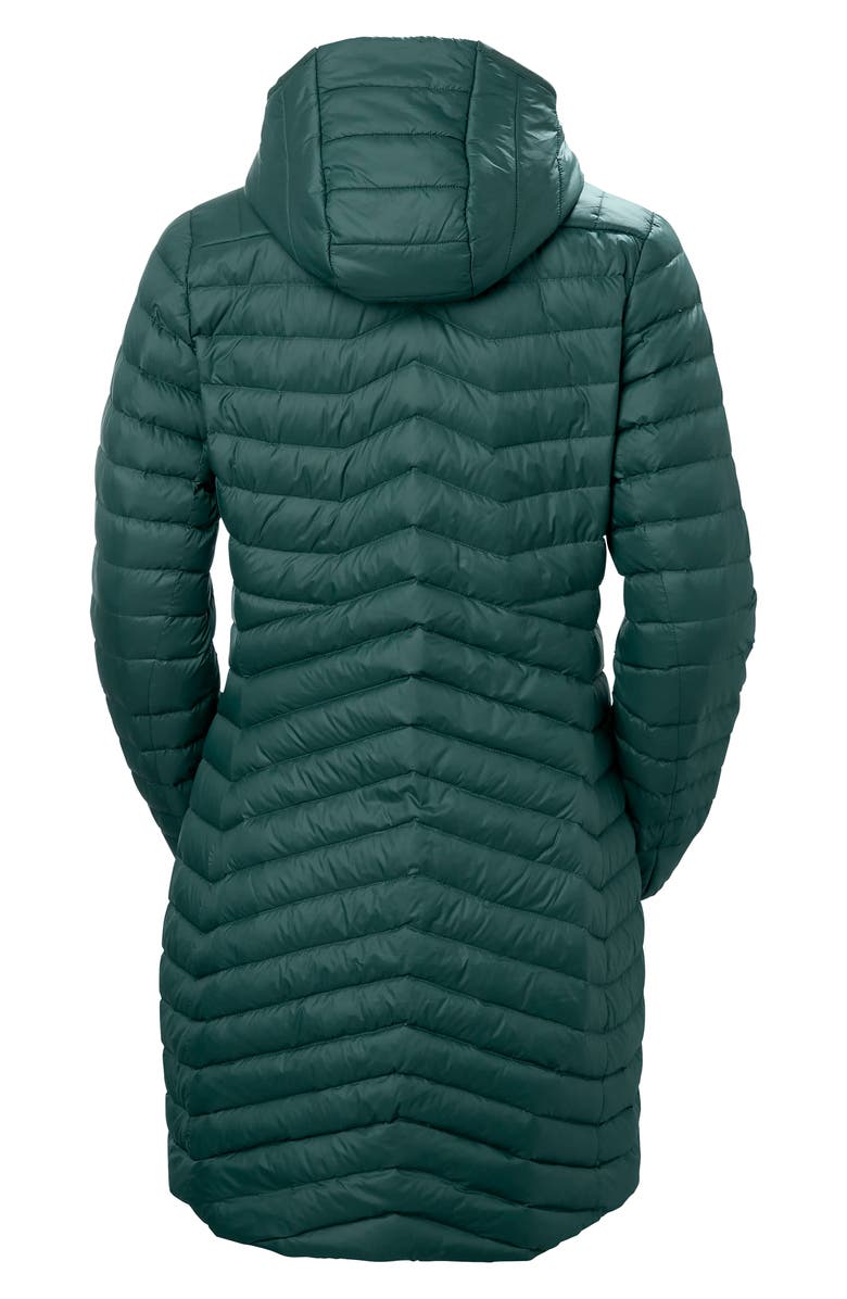 Helly Hansen Verglas Water Repellent Long Hooded Down Insulator Jacket, Alternate, color, 