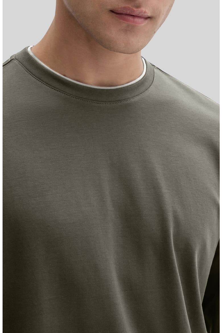 Georgia Pima Cotton Long Sleeve T-Shirt, Alternate, color, DUSTY OLIVE