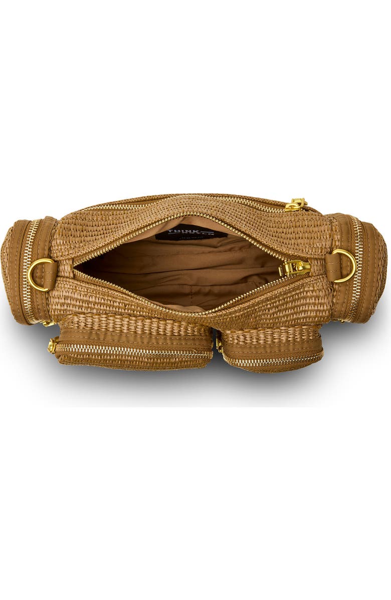 THINK ROYLN Lady Cargo Shoulder Bag, Alternate, color, Sand Dune Raffia
