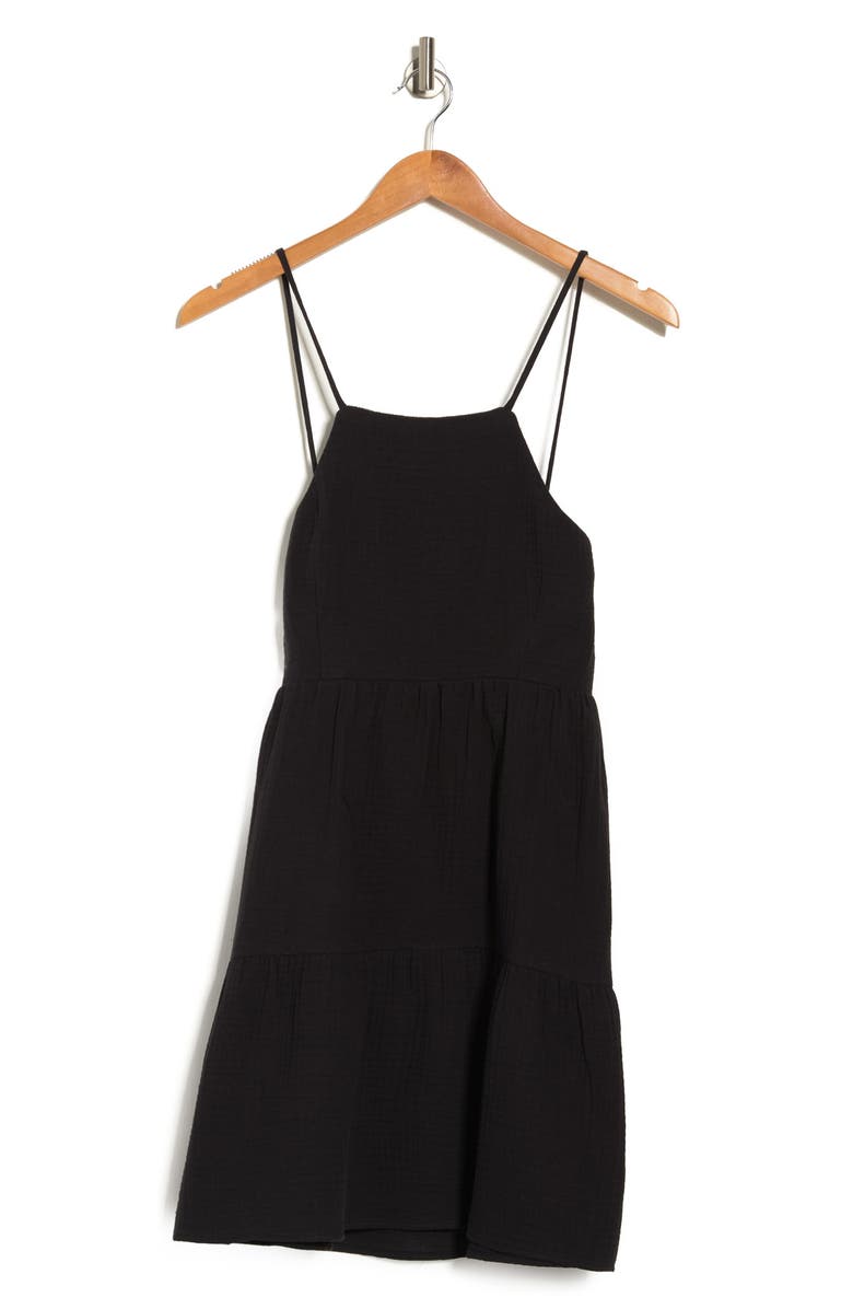 Socialite Tiered High Neck Mini Dress, Alternate, color, 