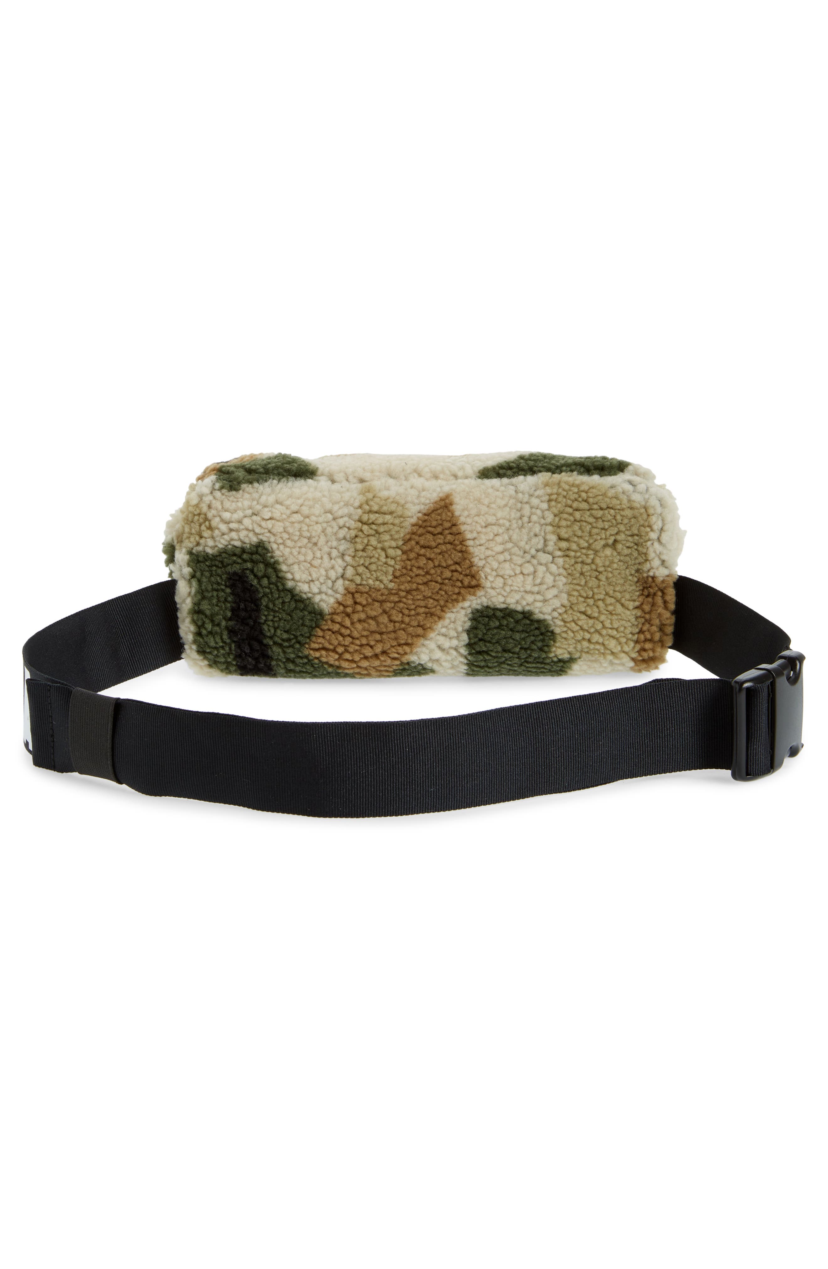Stella McCartney Kids ' Camo Print Fleece Belt Bag, Alternate, color, 