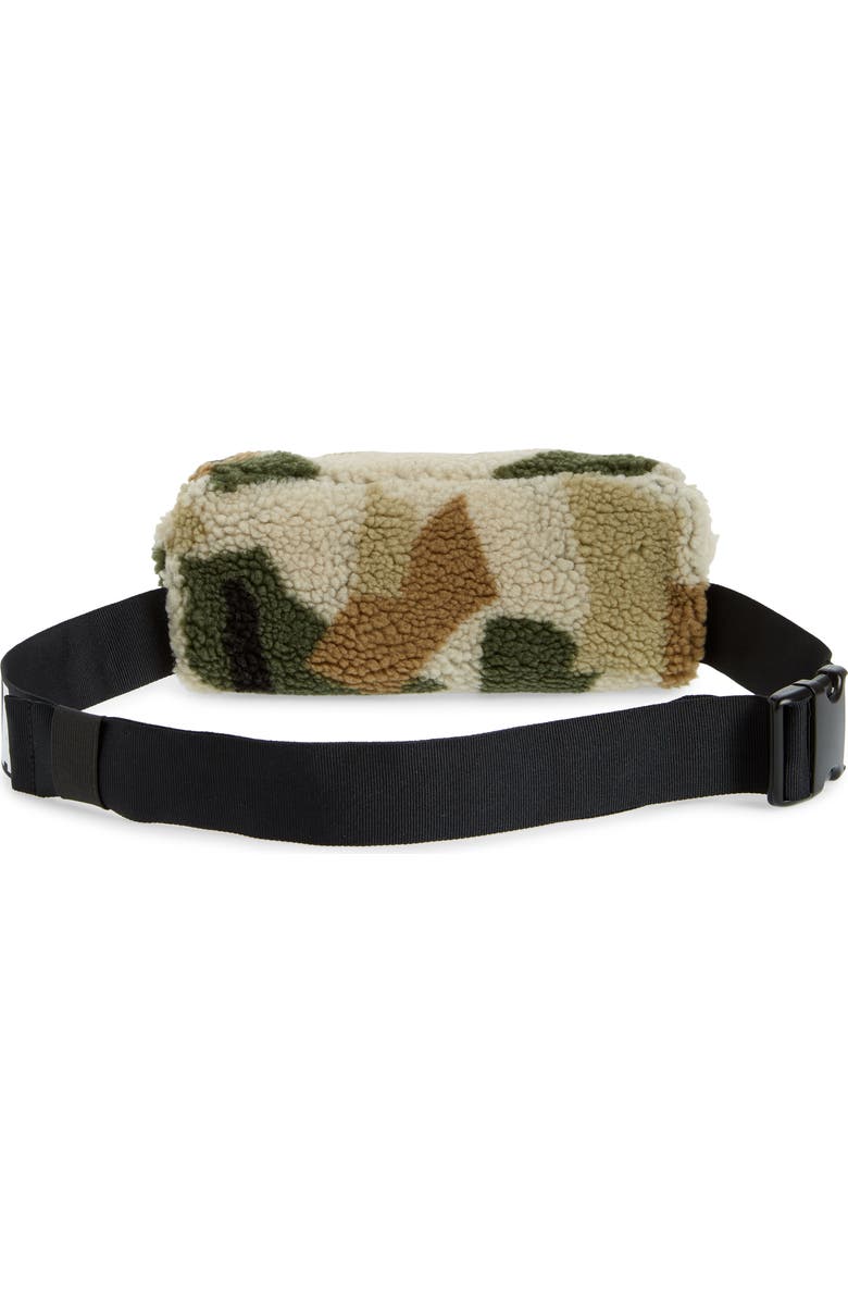 Stella McCartney Kids ' Camo Print Fleece Belt Bag, Alternate, color,