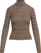 Favorite Daughter Amelia Rib Merino Wool Turtleneck Top