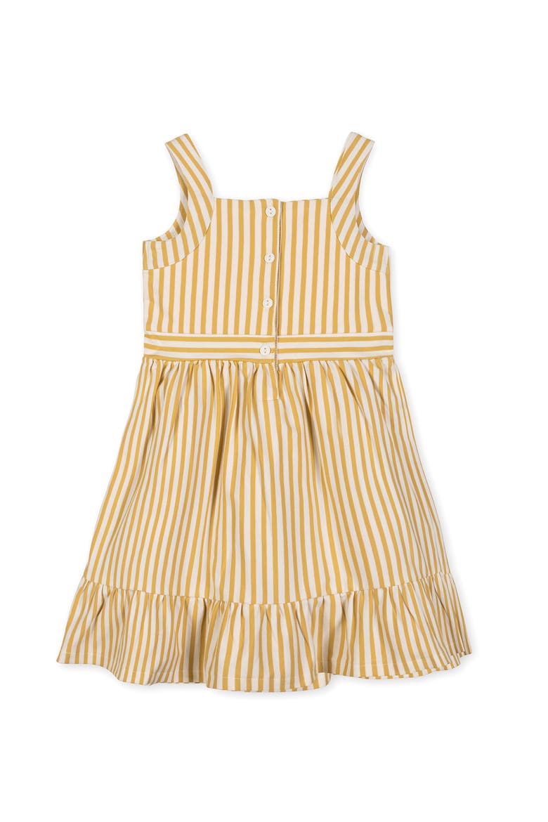 Kids' Organic Knit Tank Sundress with Flounce, Alternate, color, Sunny Stripe
