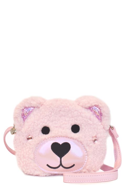 Kids' Teddy Faux Fur Crossbody Bag (Big Kid)