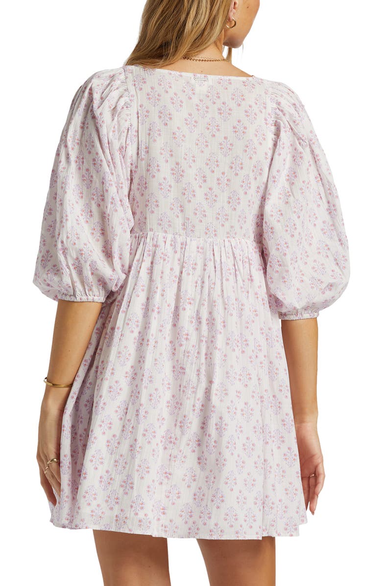 Billabong Ambers Puff Sleeve Minidress, Alternate, color,