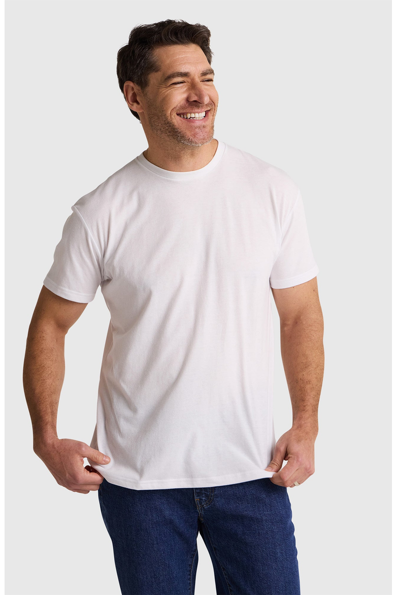 Crew Neck T-Shirt, Main, color, White