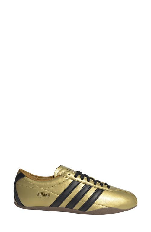 Adidas Originals Tokyo Deconstructed Leather Striped Sneakers In Gold Met/black/bronze