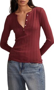 Lucky Brand Ribbed Henley
