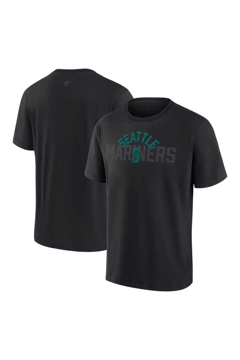 Men's Fanatics  Seattle Mariners Black Out Heavyweight T-Shirt, Main, color, Black