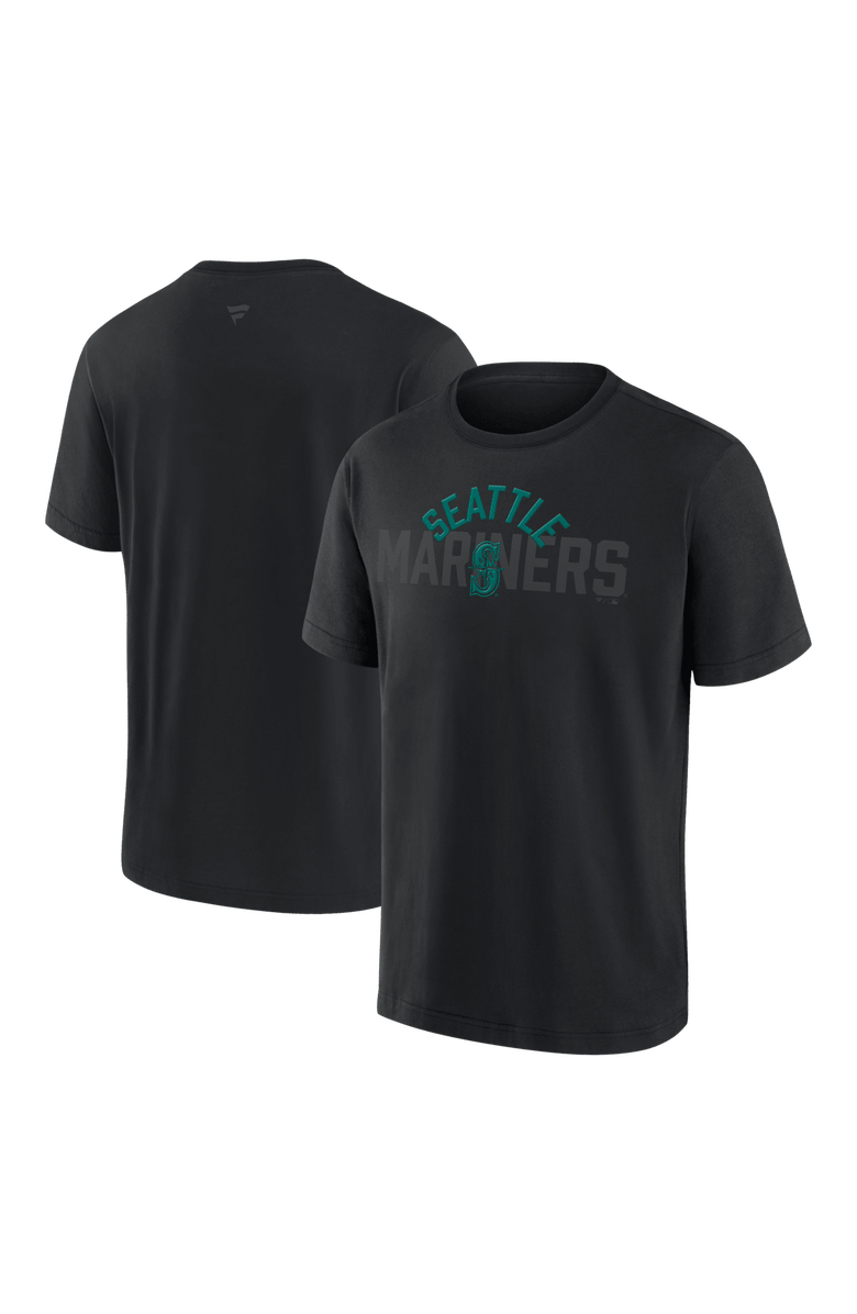 FANATICS Men's Fanatics Seattle Mariners Black Out Heavyweight T-Shirt, Main, color, Black