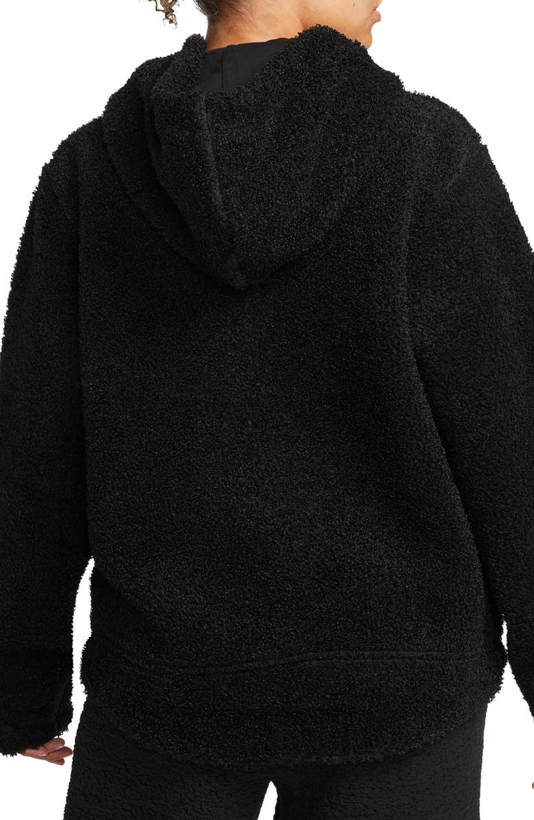 Nike Therma-FIT Faux Fur Full Zip Hoodie, Alternate, color, 