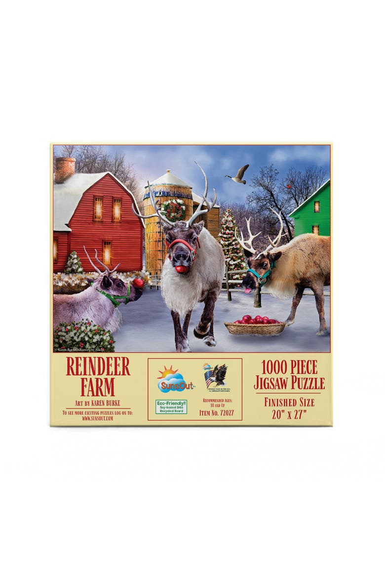 Reindeer Farm 1000 piece Jigsaw Puzzle for Adults, Alternate, color, Multicolor