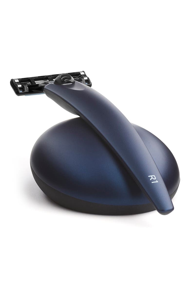 R1 Matte Razor and Stand Set, Main, color, BLUE