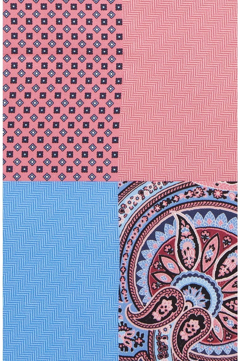 Men's Shop Silk Pocket Square, Alternate, color, PINK