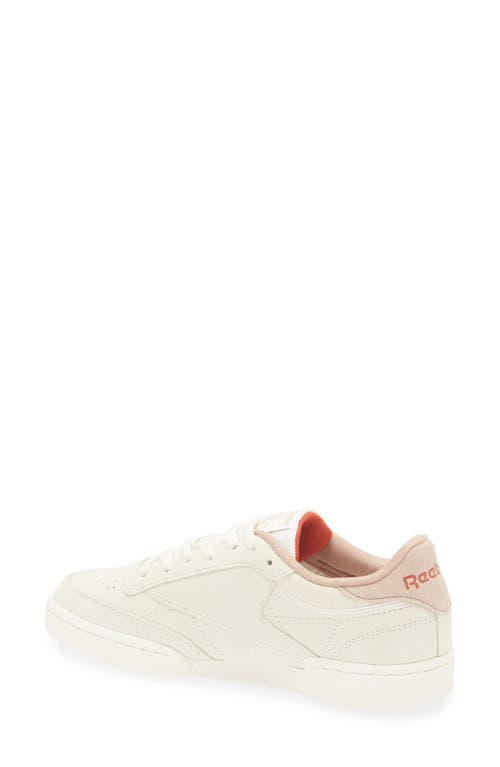 Shop Reebok Club C 85 Sneaker In Sand/scorchedearth/hoopred