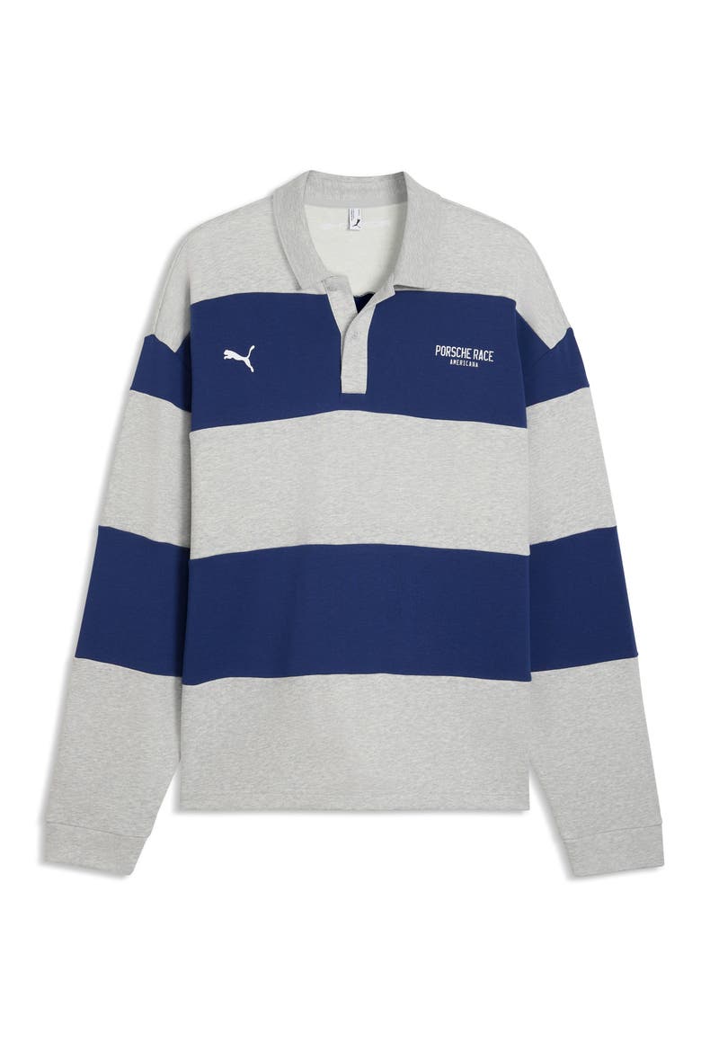 Lifestyle Crew Oversize Cotton Blend Polo, Main, color, BLUE JEWEL