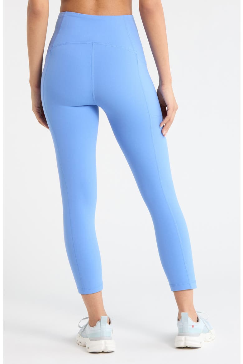 Studio Luxe High Waist Pocket Crop Leggings, Alternate, color, BLUE AZURITE