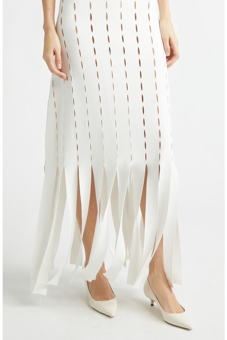 Jesse Openwork Car Wash Hem Sweater Dress, Alternate, color, WHITE