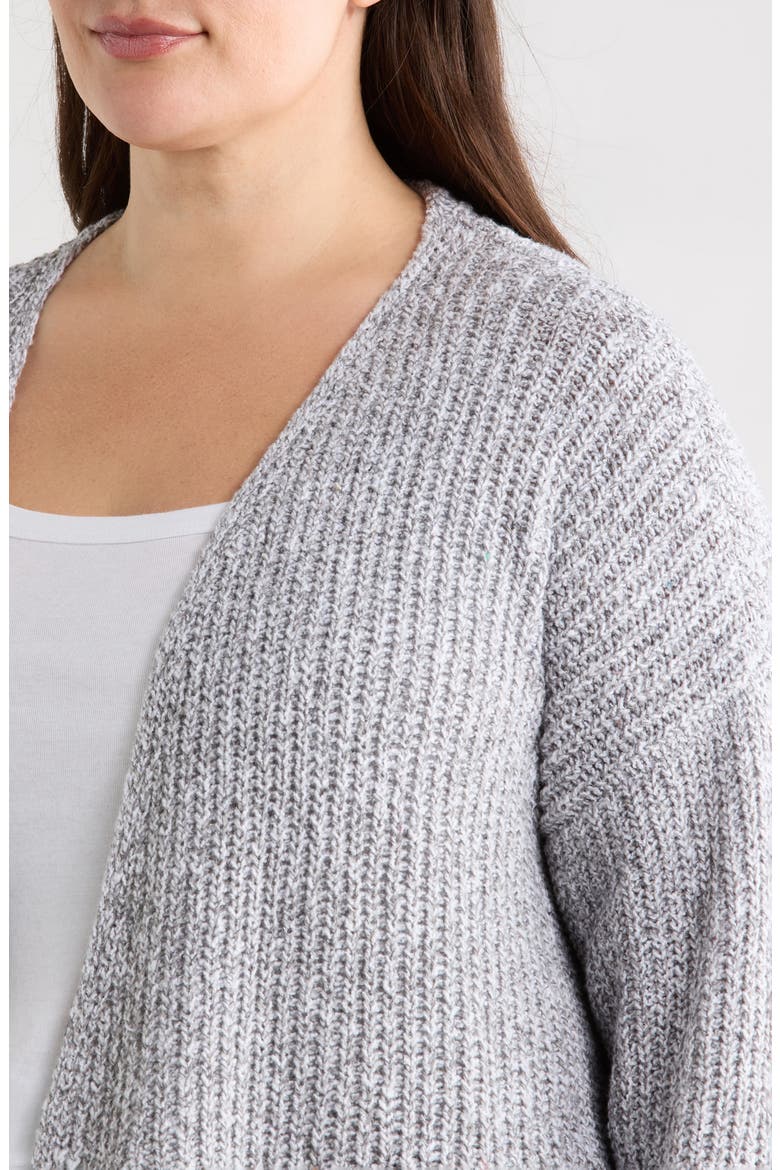 Organic Cotton Blend Cardigan, Alternate, color, DARK PEARL