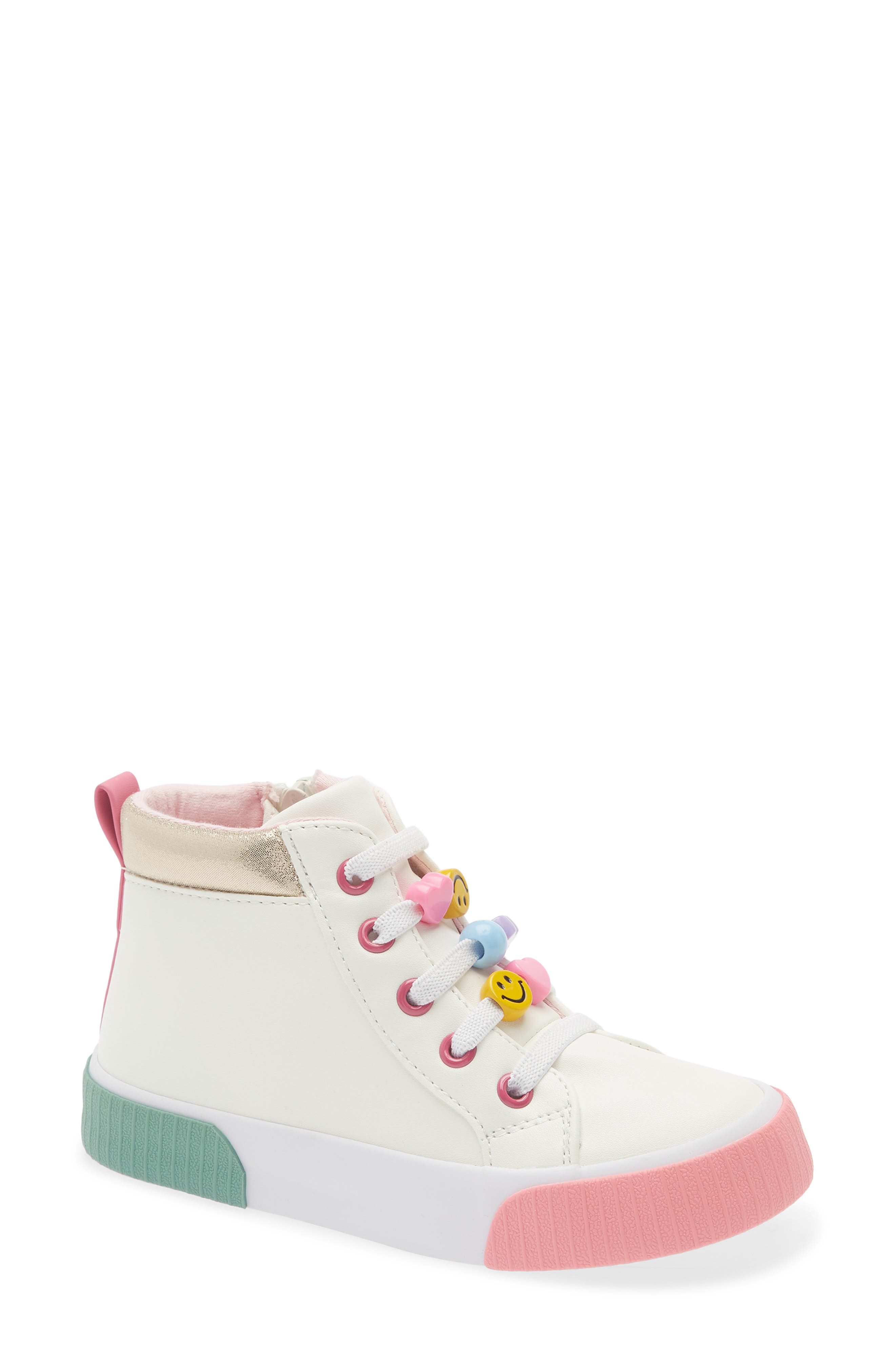 Kids' Friendship Bracelet Sneaker, Main, color, WHITE MULTI
