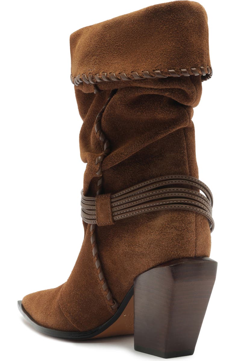 Schutz Sable Pointed Toe Boot, Alternate, color, Pecan Brown