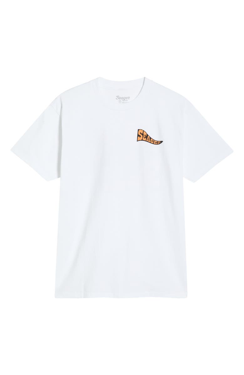 Seager Co Long Ride Cotton Graphic T-Shirt, Main, color, White