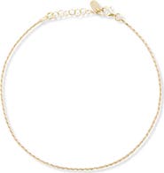 Argento Vivo Sterling Silver Rope Chain Anklet