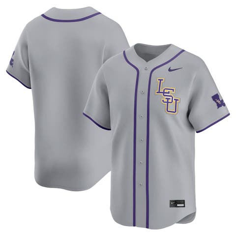 Men's Nike  Gray LSU Tigers Limited Road Wordmark Jersey