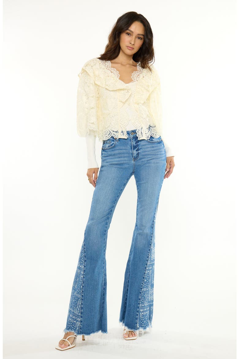 Swanie Mid Rise Wide Jeans, Alternate, color, Medium Wash
