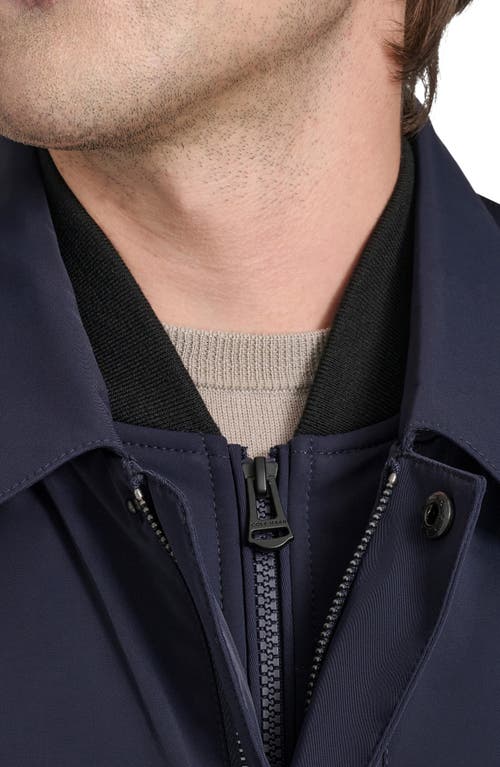 Cole Haan 3-in-1 Hooded Mackintosh In Blue